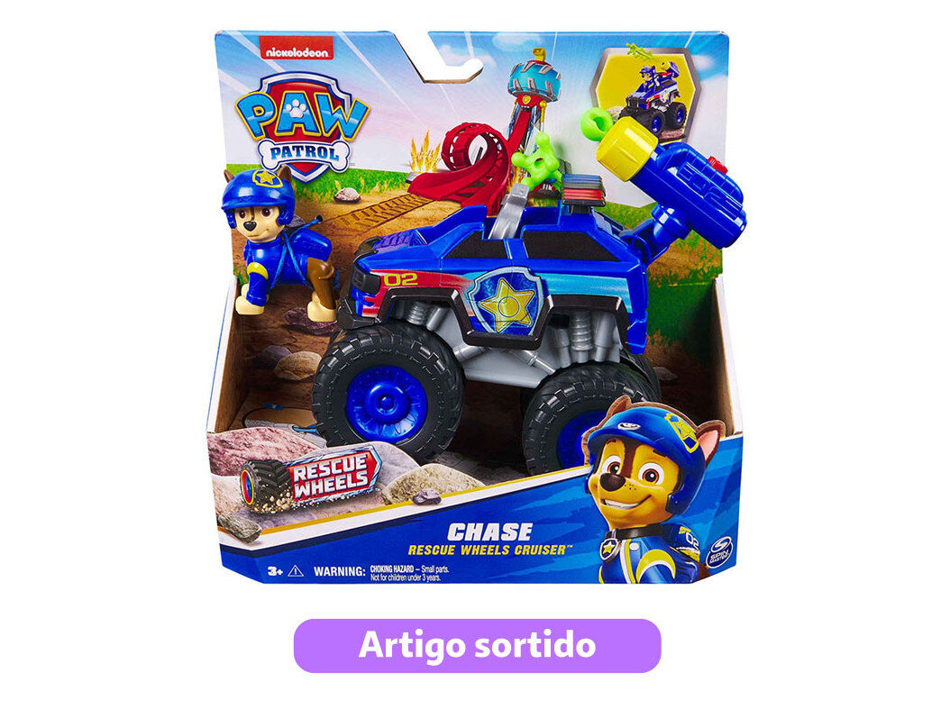 VE&Iacute;CULO RESCUE PATRULHA PATA WHEELS MODELOS SORTIDOS image number 0