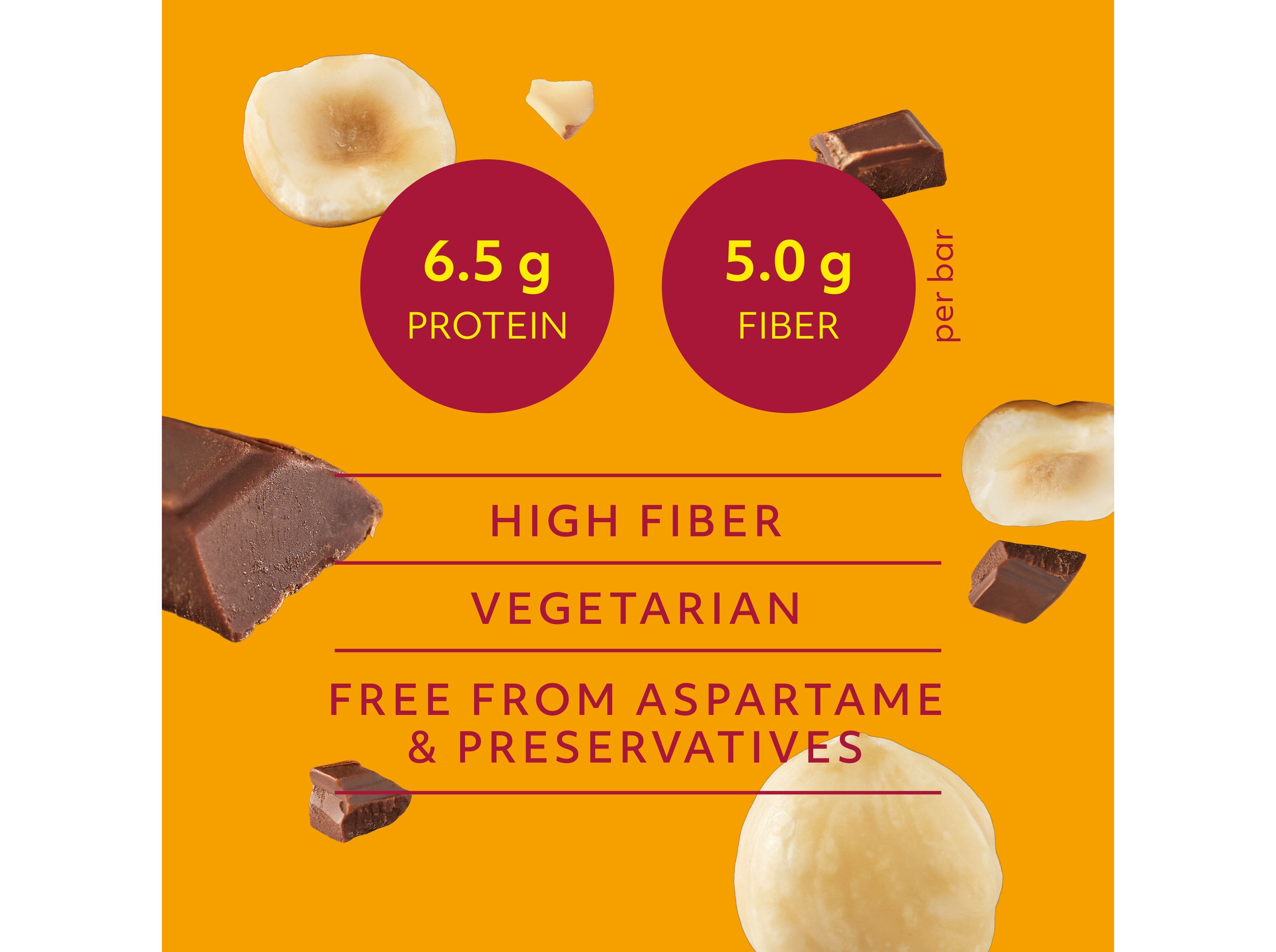 BARRA CHOCONUTS PROZIS AVEL&Atilde; E CHOCOLATE 50G image number 1