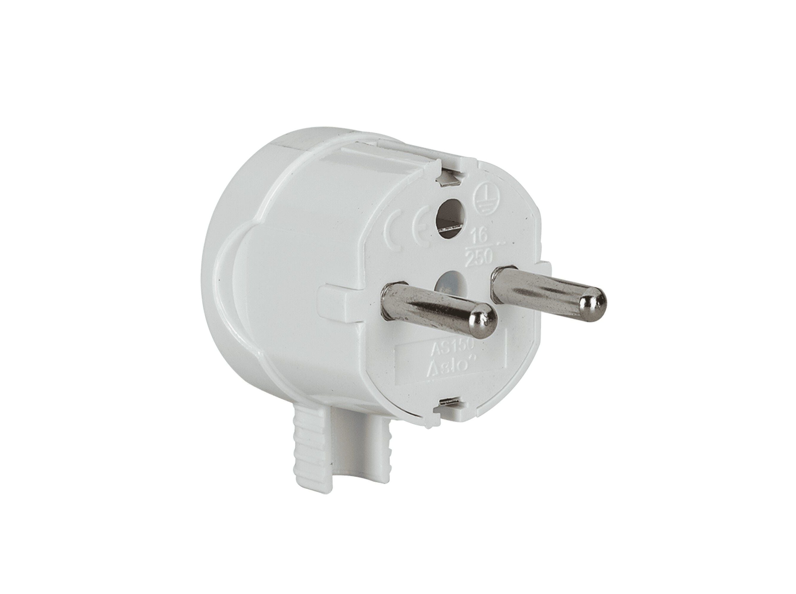 FICHA MAC.SCHUKO LAT.10A ASLO BRANCO 16A 250V