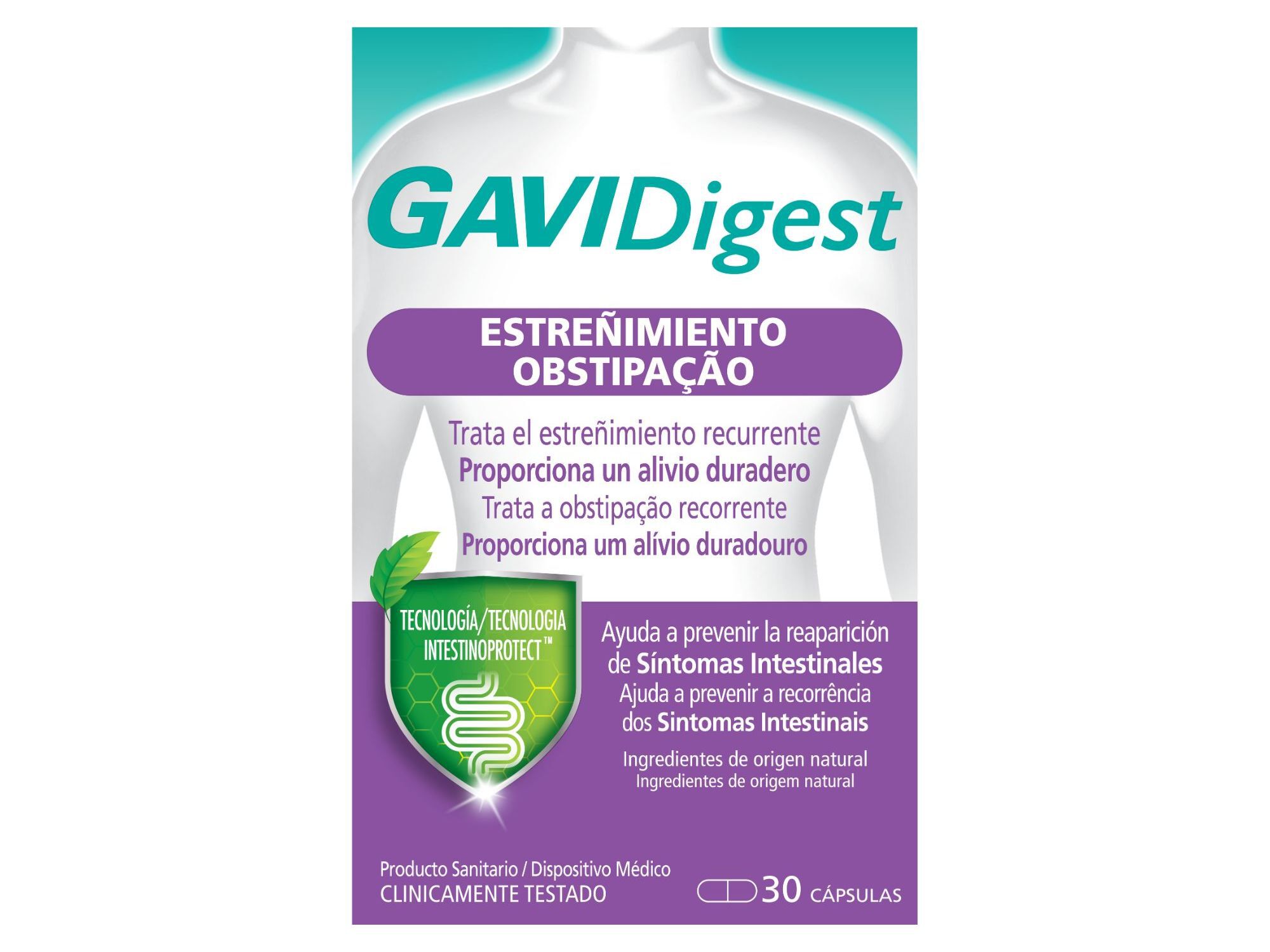 C&Aacute;PSULAS GAVIDIGEST OBSTIPA&Ccedil;&Atilde;O DM 30 CPS image number 0