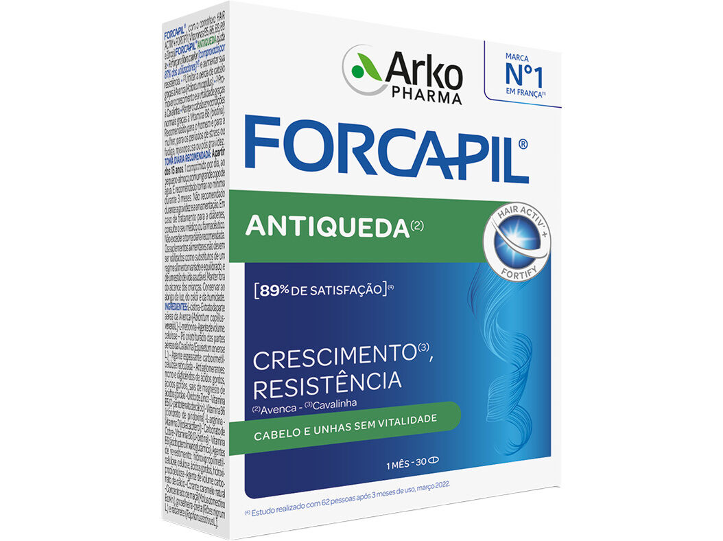 SUPLEMENTO ARKOPHARMA FORCAPIL ANTIQUEDA 30COMP