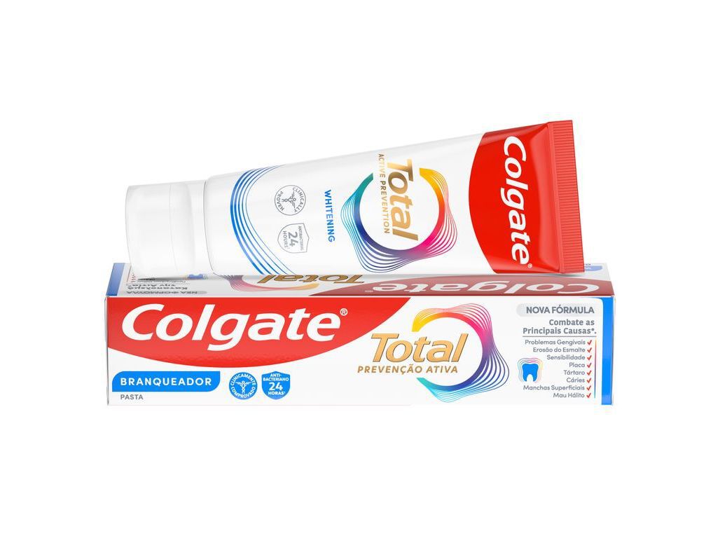 PASTA DE DENTES PROTE&Ccedil;&Atilde;O TOTAL BRANQUEADORA COLGATE 75ML