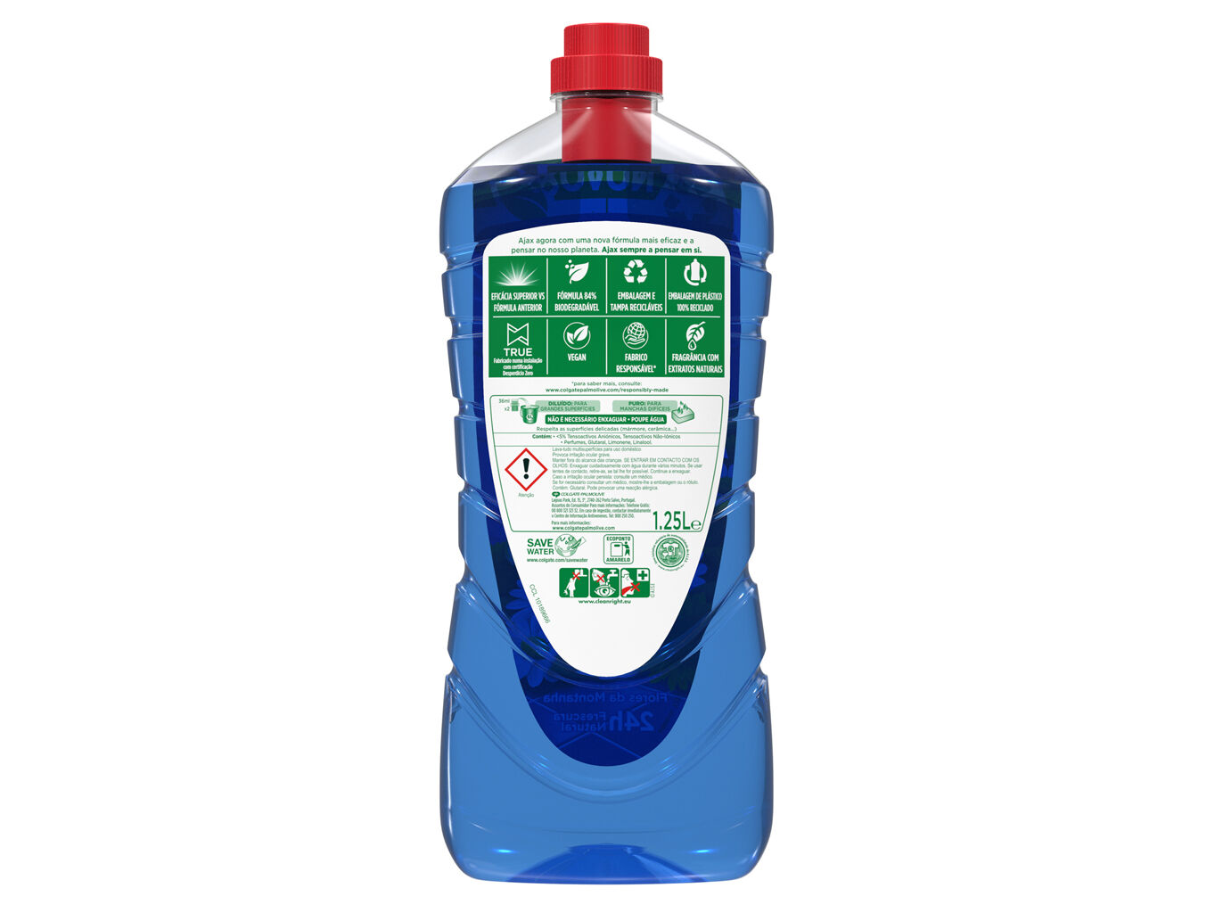 Lava Tudo Festa de Flores Fragr&acirc;ncia Flores Montanha Ajax 1250ml image number 1