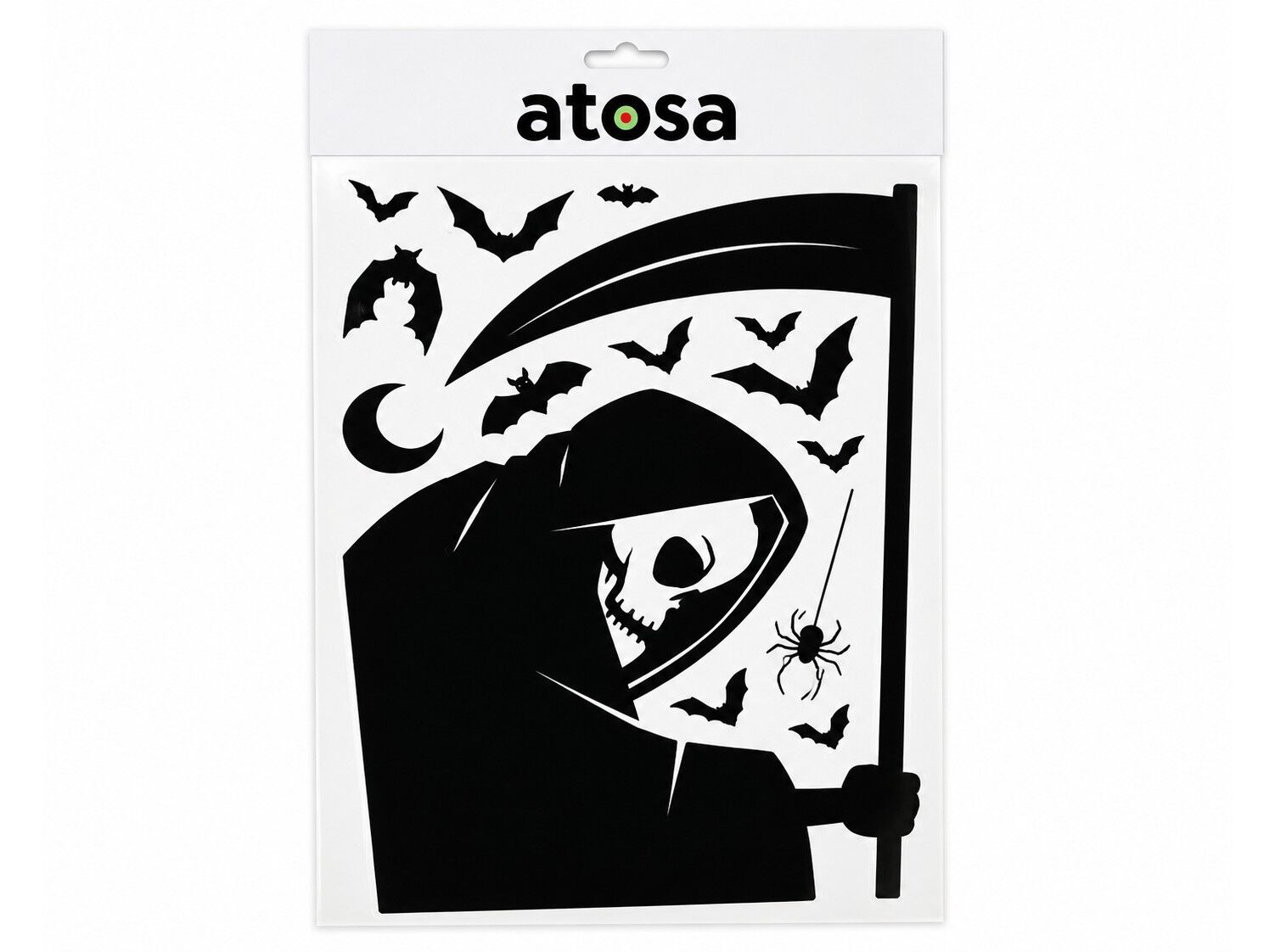AUTOCOLANTE MORTE FUNMAKERS HALLOWEEN 35X25CM