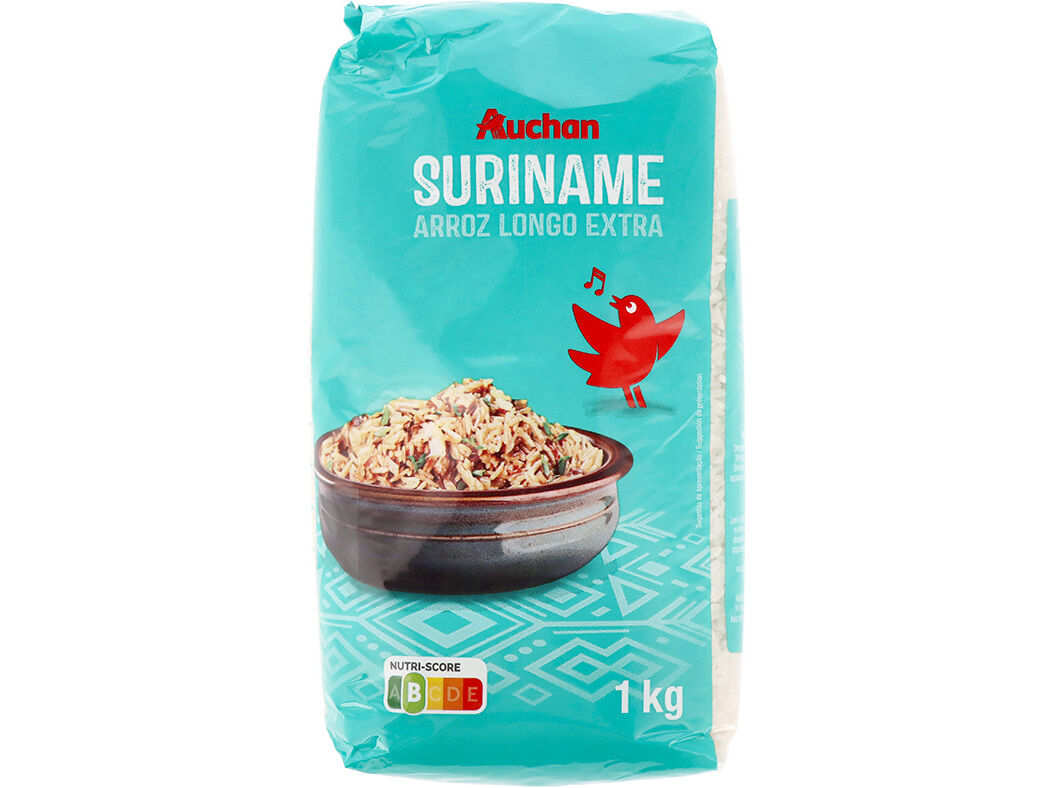 ARROZ AGULHA AUCHAN EXTRA LONGO SURINAME 1KG