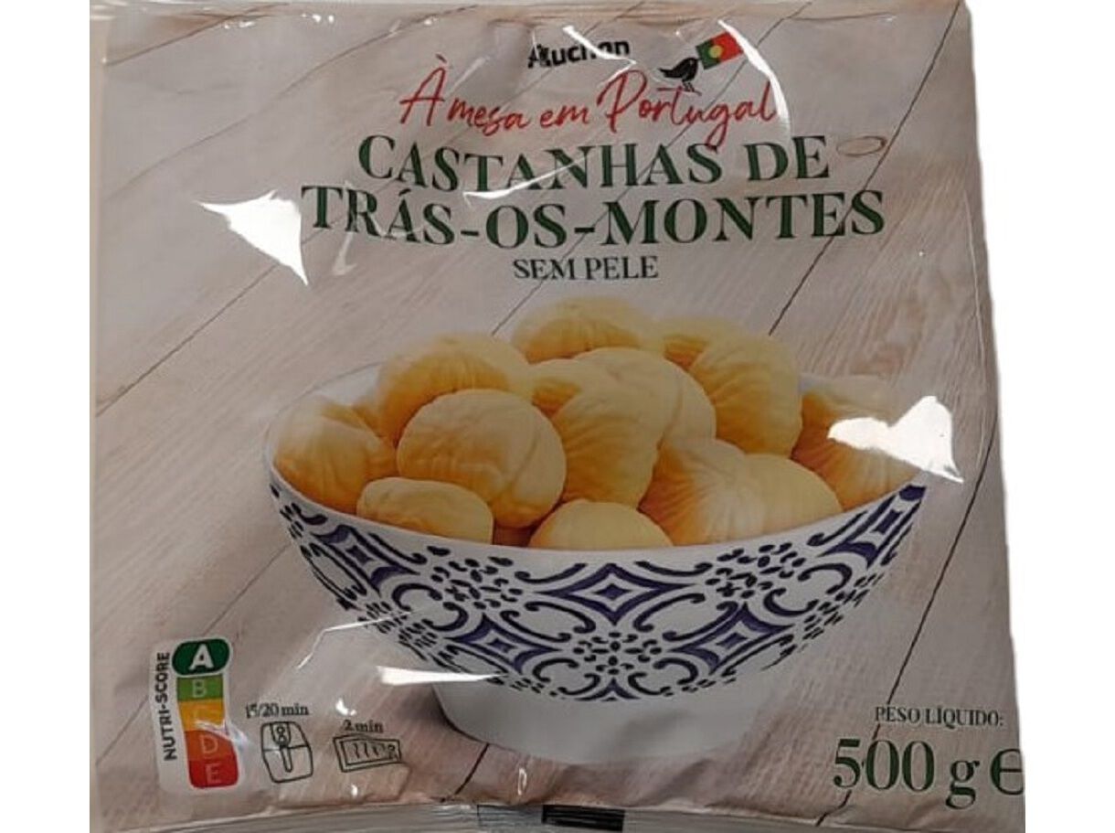 CASTANHAS AUCHAN &Agrave; MESA EM PORTUGAL TR&Aacute;S-OS-MONTES SEM PELE 500G