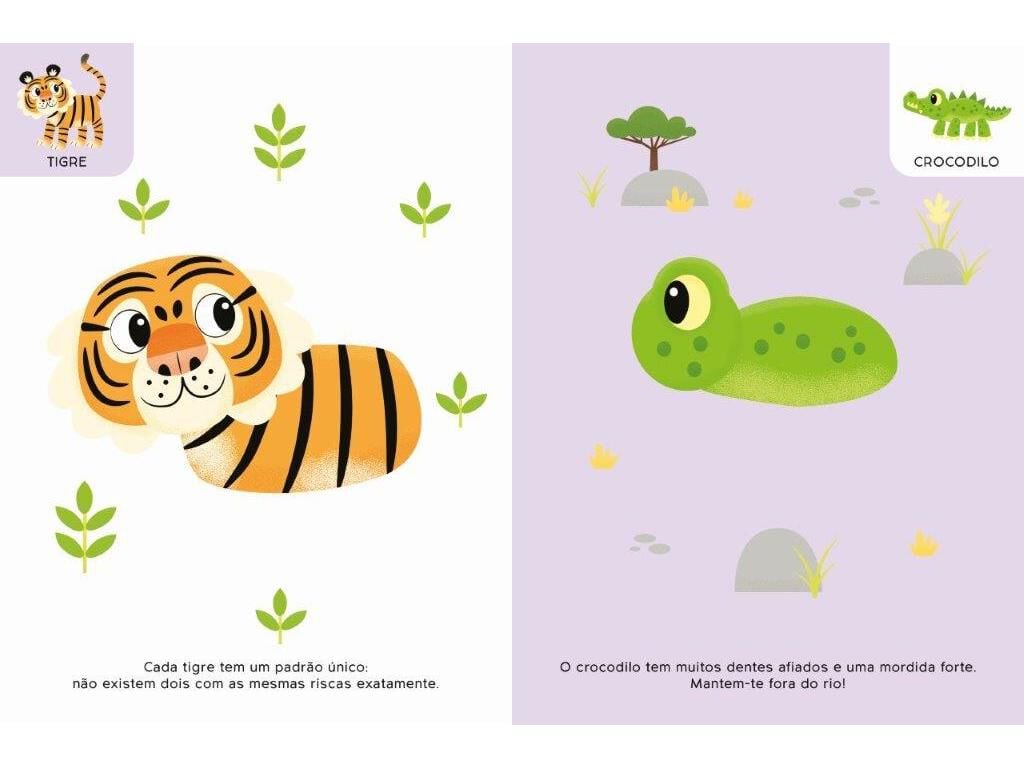 AUTOCOLANTES DIVERTIDOS ANIMAIS DA SELVA image number 1