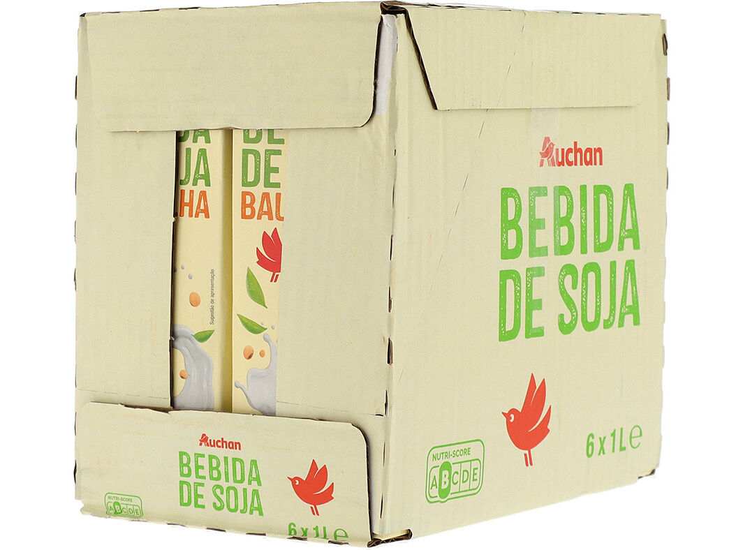 BEBIDA SOJA AUCHAN BAUNILHA 6X1L image number 0