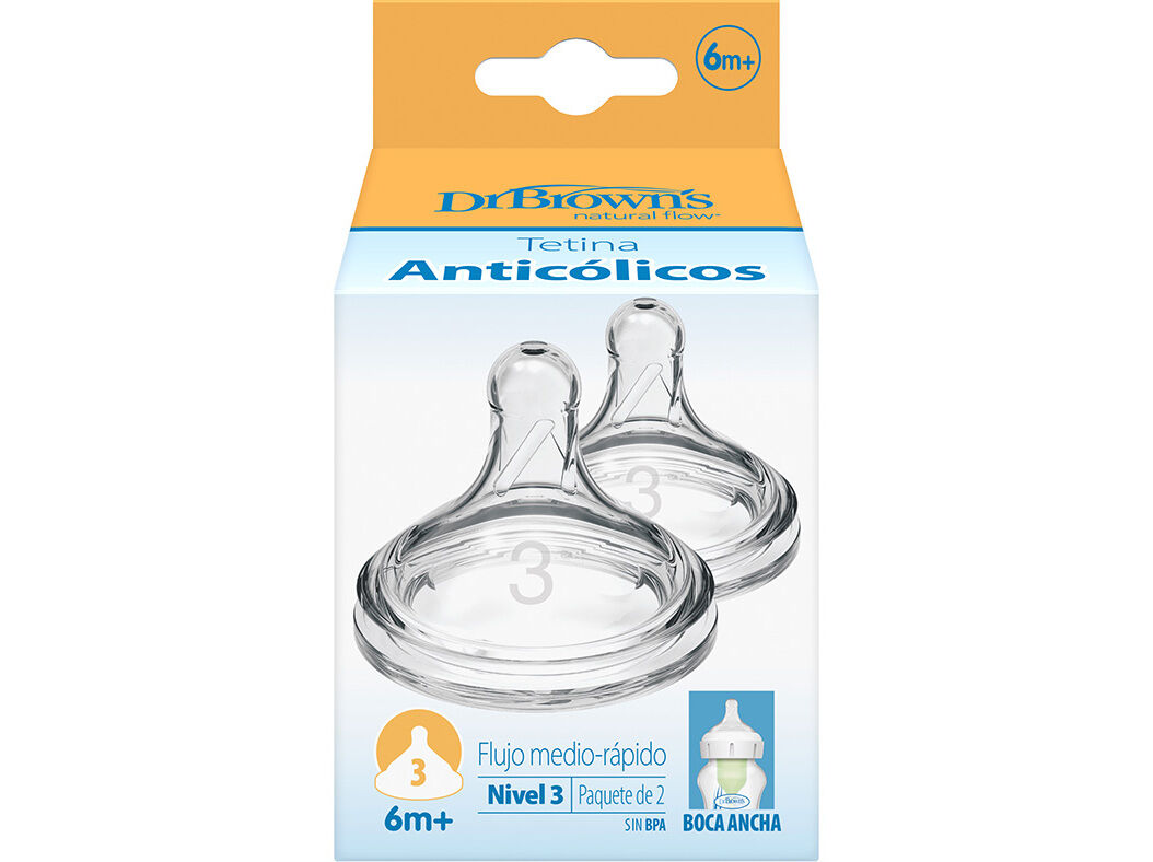 TETINA DR. BROWN'S BOCA LARGA N3 2UN image number 0