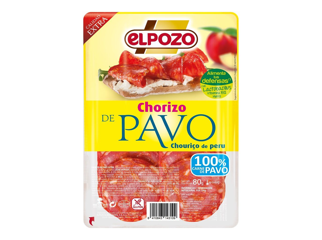 CHOURI&Ccedil;O DE PERU ELPOZO 80G image number 1