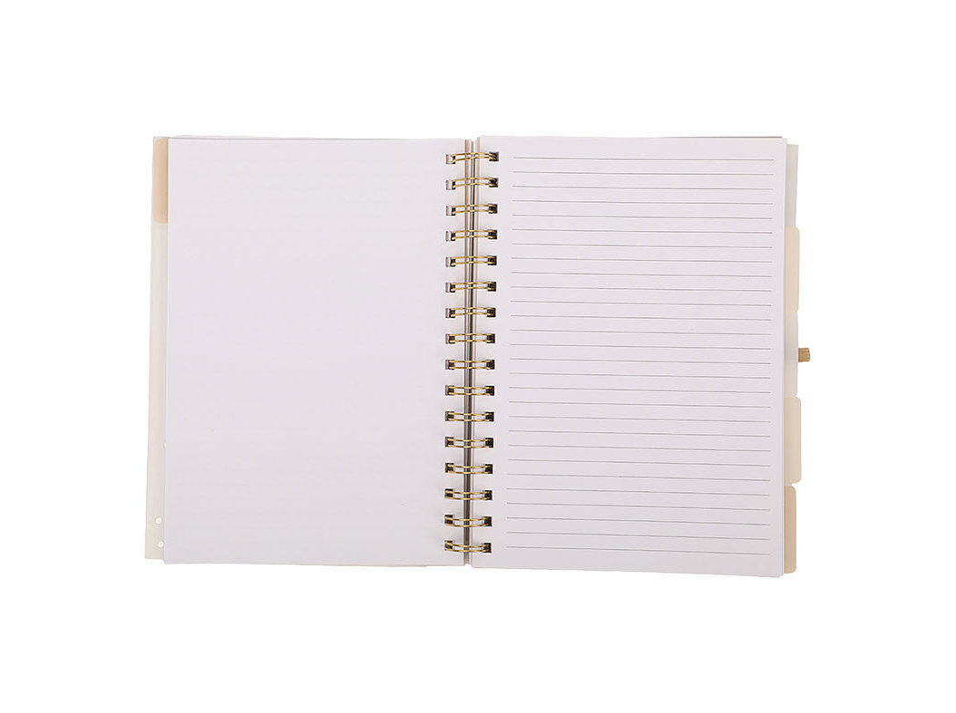 CADERNO ESPIRAL A5 AUCHAN COM SEPARADORES image number 1