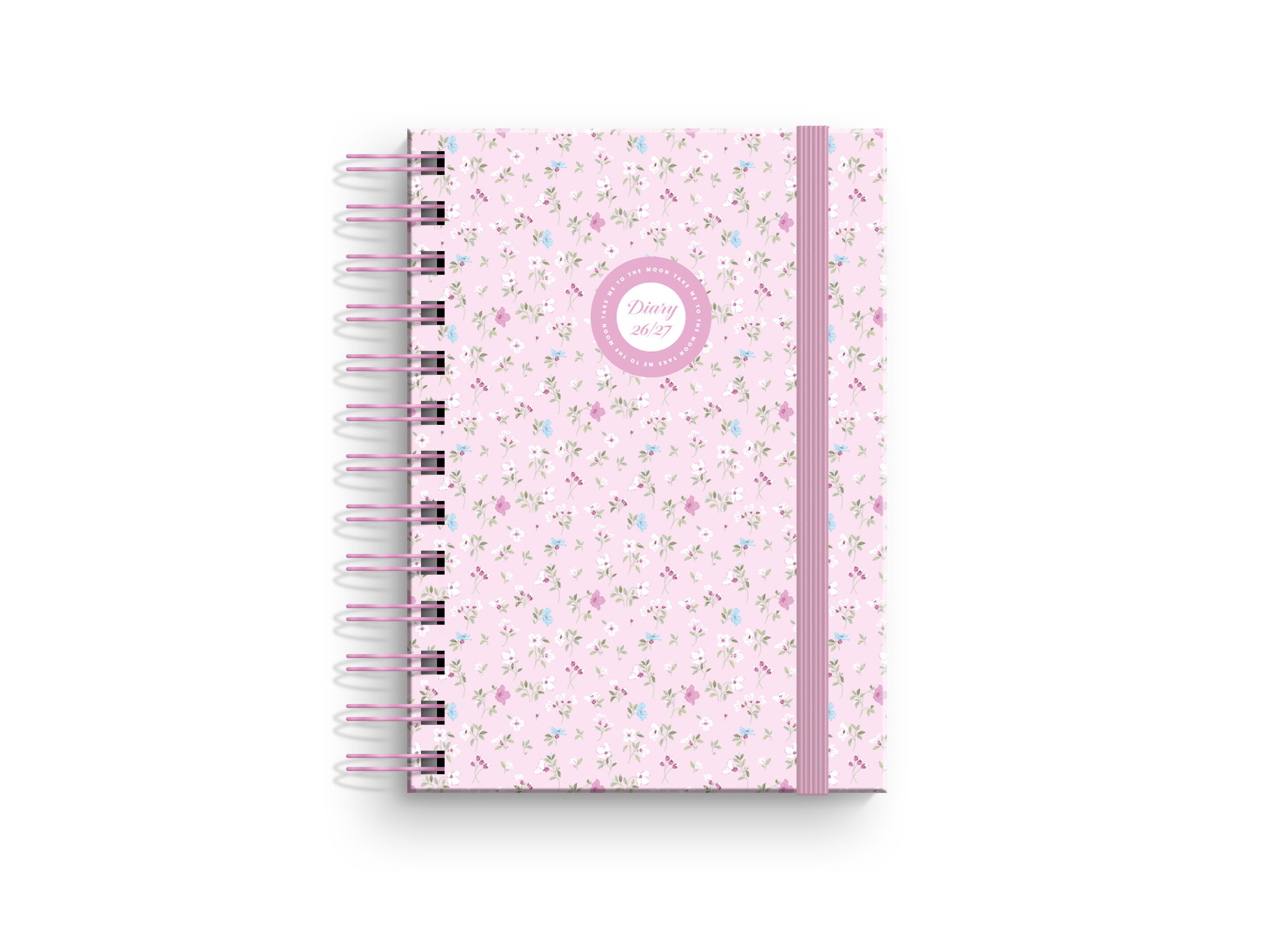 AGENDA ESCOLAR DI&Aacute;RIA A6 ESPIRAL AMBAR CUTE PINK