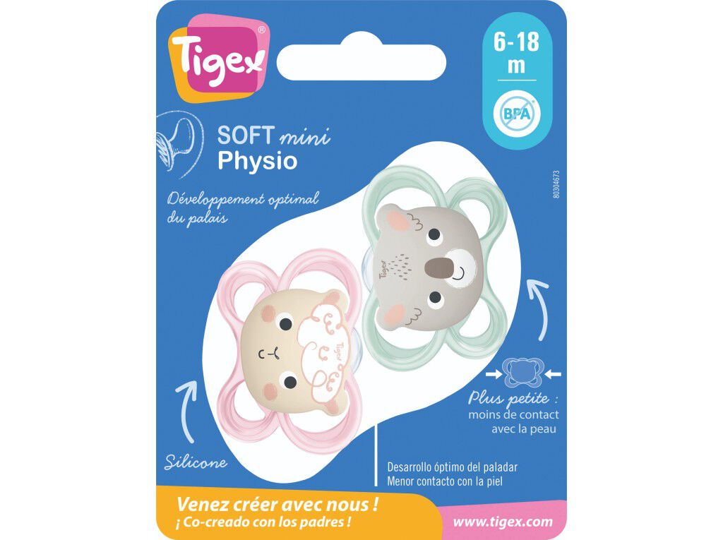 PACK 2 CHUCHAS +6M TIGEX SILICONE MNA image number 0