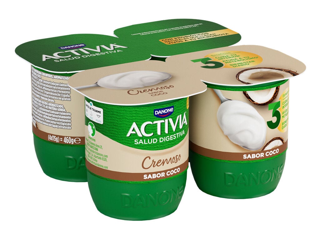 IOGURTE ACTIVIA BIFIDUS CREMOSO COCO 4X115G
