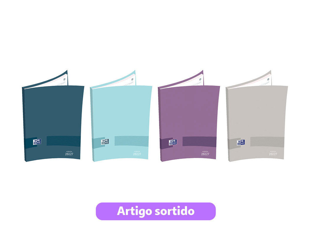 AGENDA ESCOLAR OXFORD & YOU 2026/2027 CORES SORTIDAS
