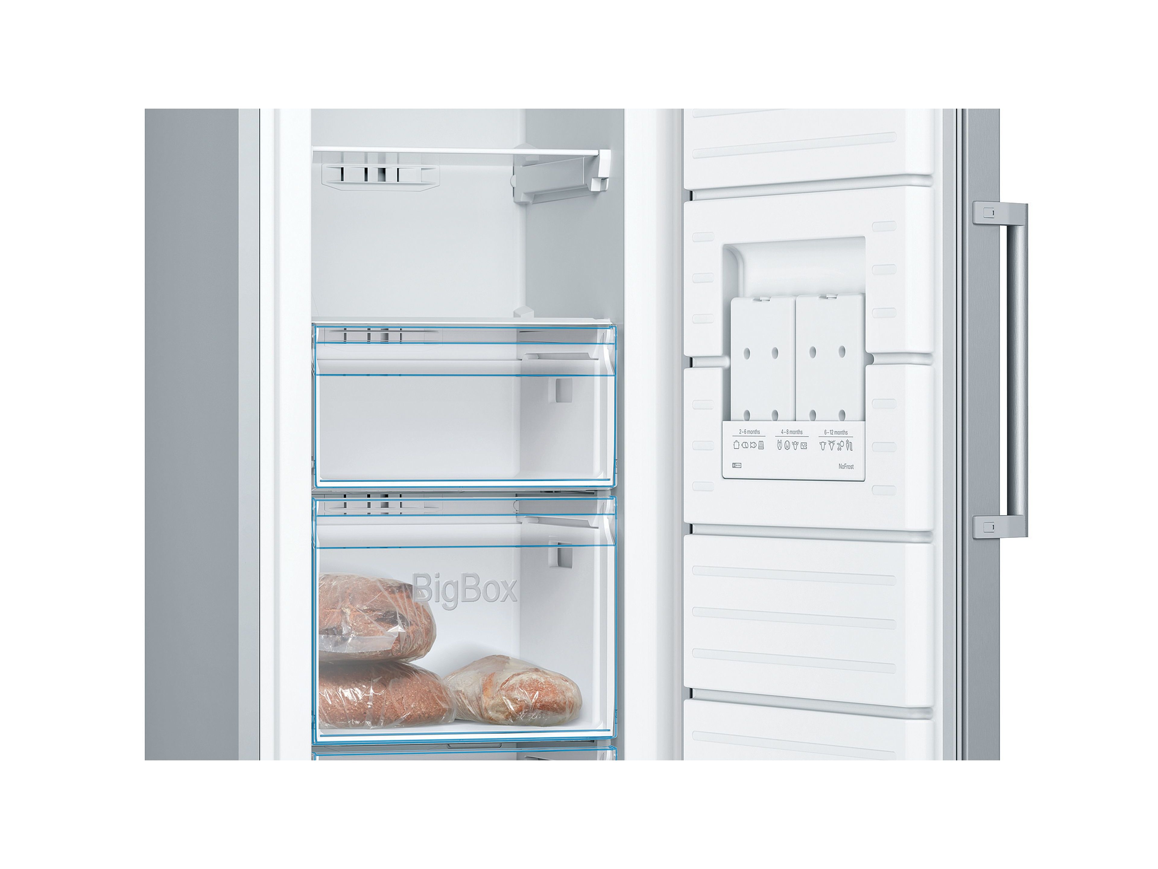 ARCA VERTICAL BOSCH GSN33VLEP INOX E 225L NO FROST image number 2