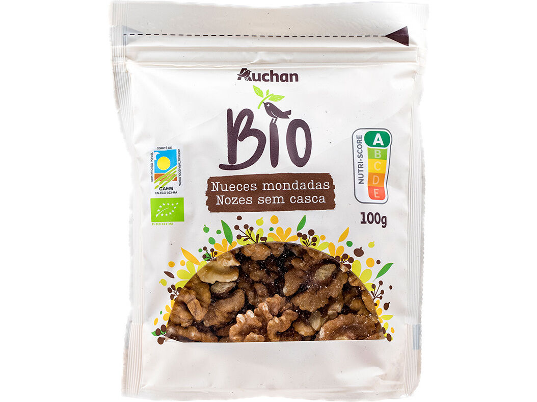 NOZES AUCHAN BIO SEM CASCA 100G
