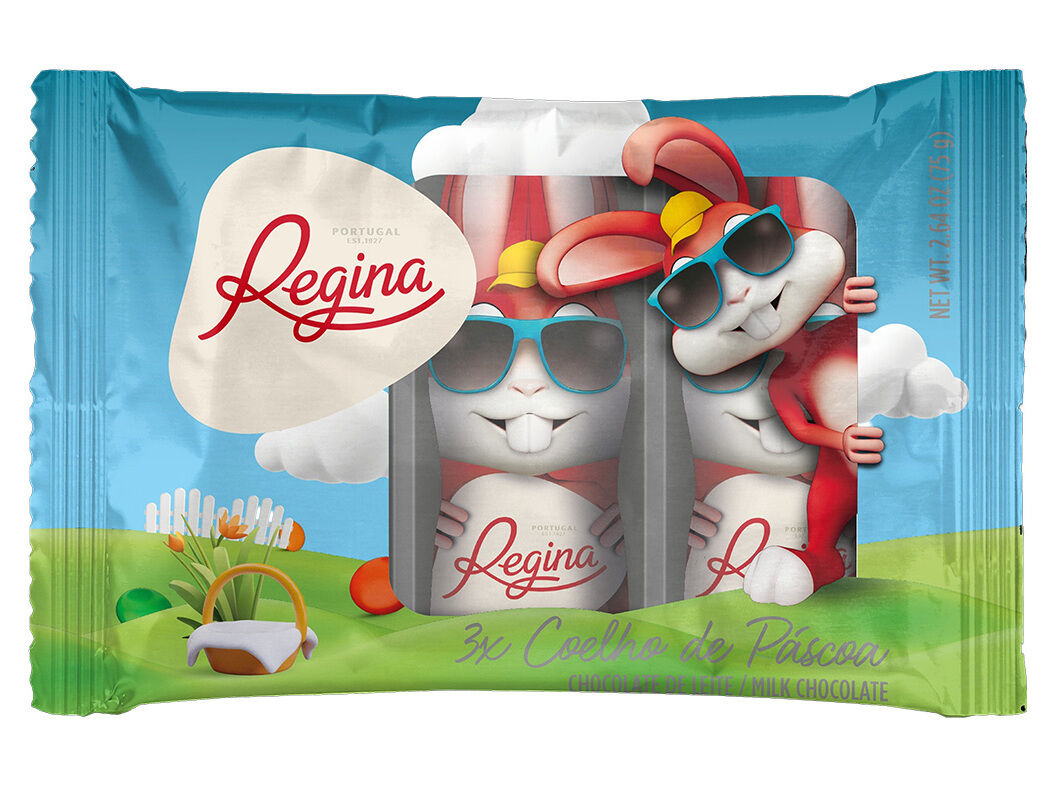 CHOCOLATE DE LEITE REGINA COELHO DA P&Aacute;SCOA 3X25G