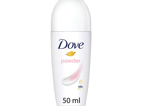 DEO ROLL-ON DOVE POWDER 48H 50ML image number 0