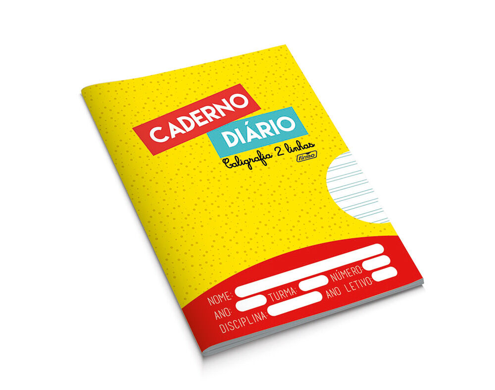 CADERNO DI&Aacute;RIO A5 2 LINHAS CALIGRAFIA FIRMO 20 FOLHAS image number 0