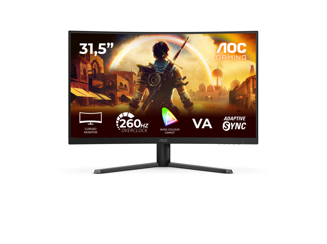 MONITOR GAMING AOC C32G42ZE (31.5" CURVO FHD 260HZ) image number 1