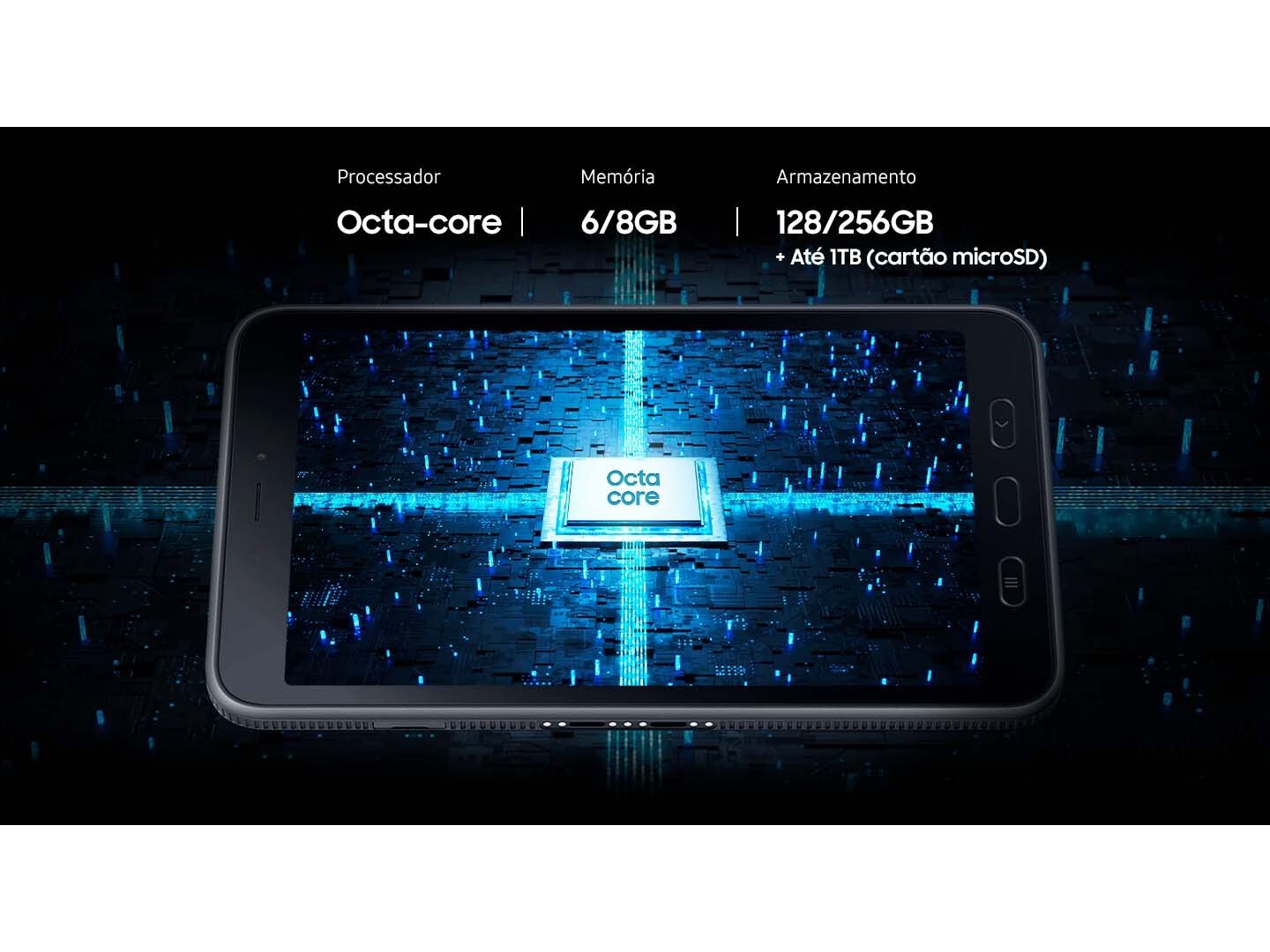 TABLET SAMSUNG GALAXY TAB ACTIVE5 (8" RAM:16GB 128GB PRETO VERDE) image number 5