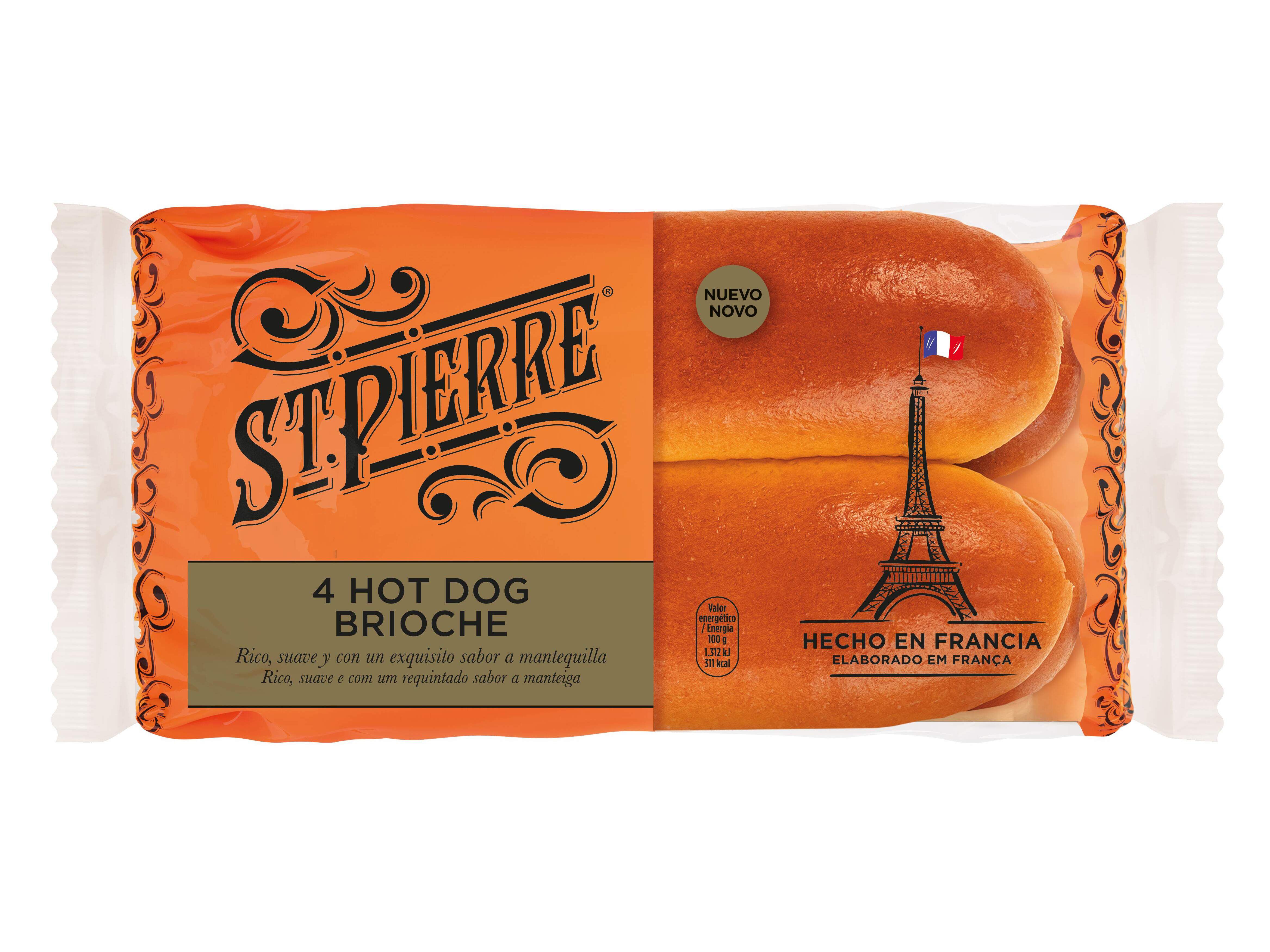 P&Atilde;O ST. PIERRE BRIOCHE HOT DOG 180G (4UNI) image number 0