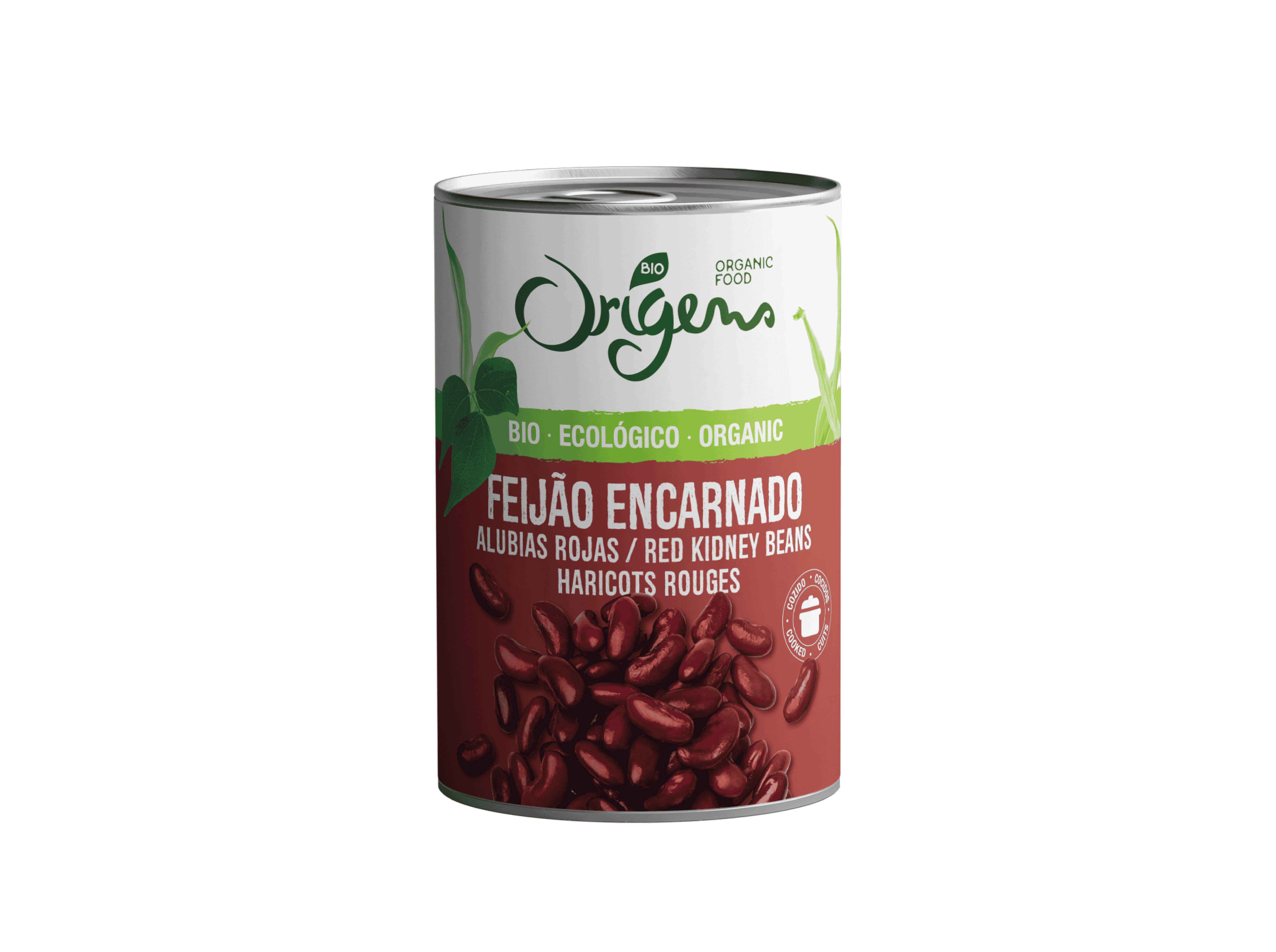 FEIJAO ENCARNADO ORIGENS BIO CONSERVA LATA 400G image number 1