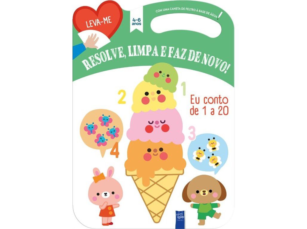 LIVRO RESOLVE LIMPA E FAZ DE NOVO - EU CONTO DE 1 A 20 - 4-6 ANOS image number 0