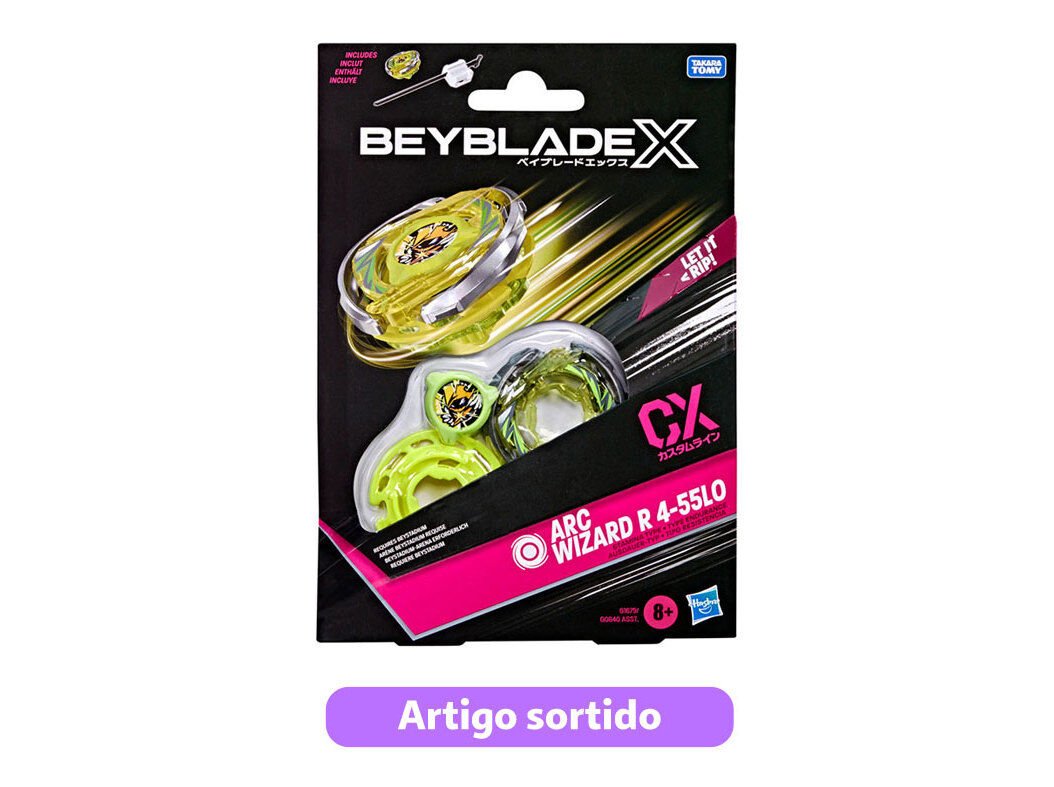 CONJUNTO INICIAL BEYBLADE CAIXA MODELOS SORTIDOS
