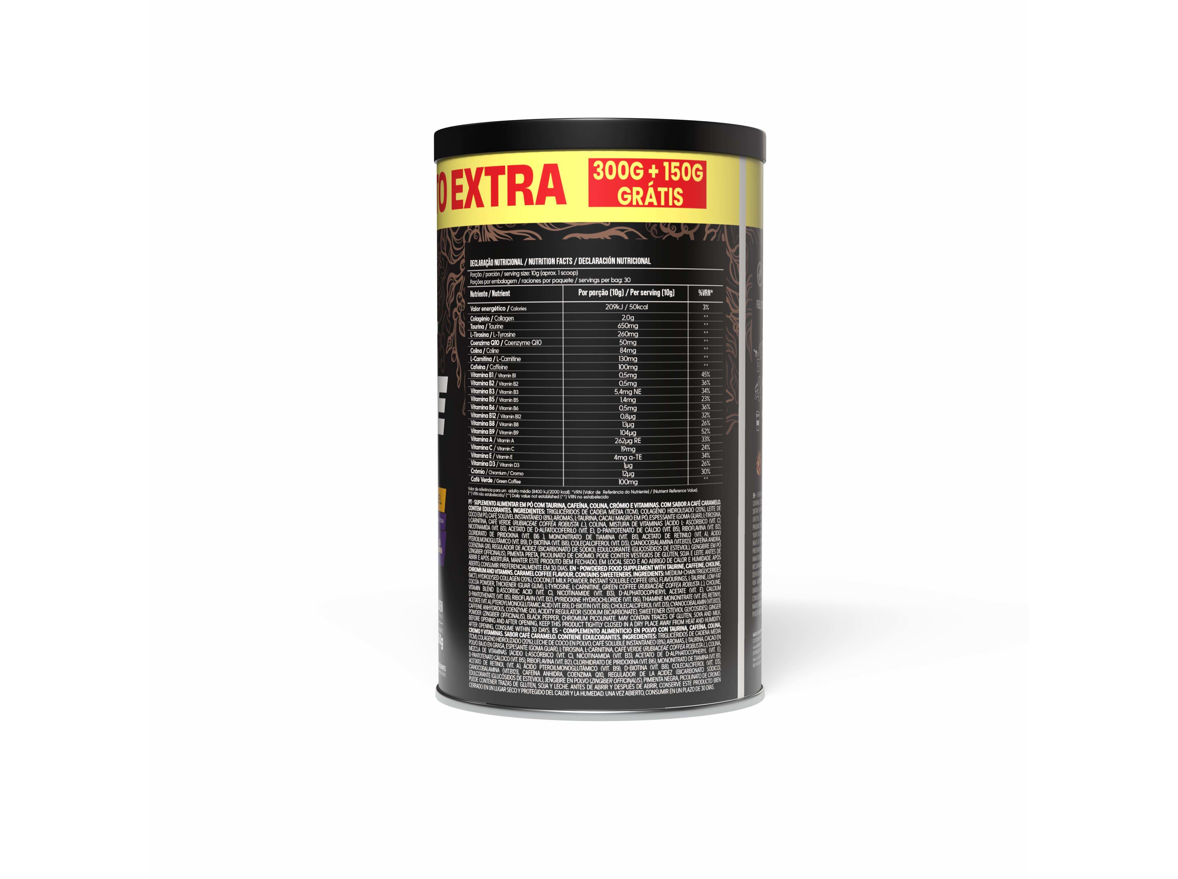 BULLET COFFEE ZELTHY CARAMELO 300G+150G OFERTA image number 1