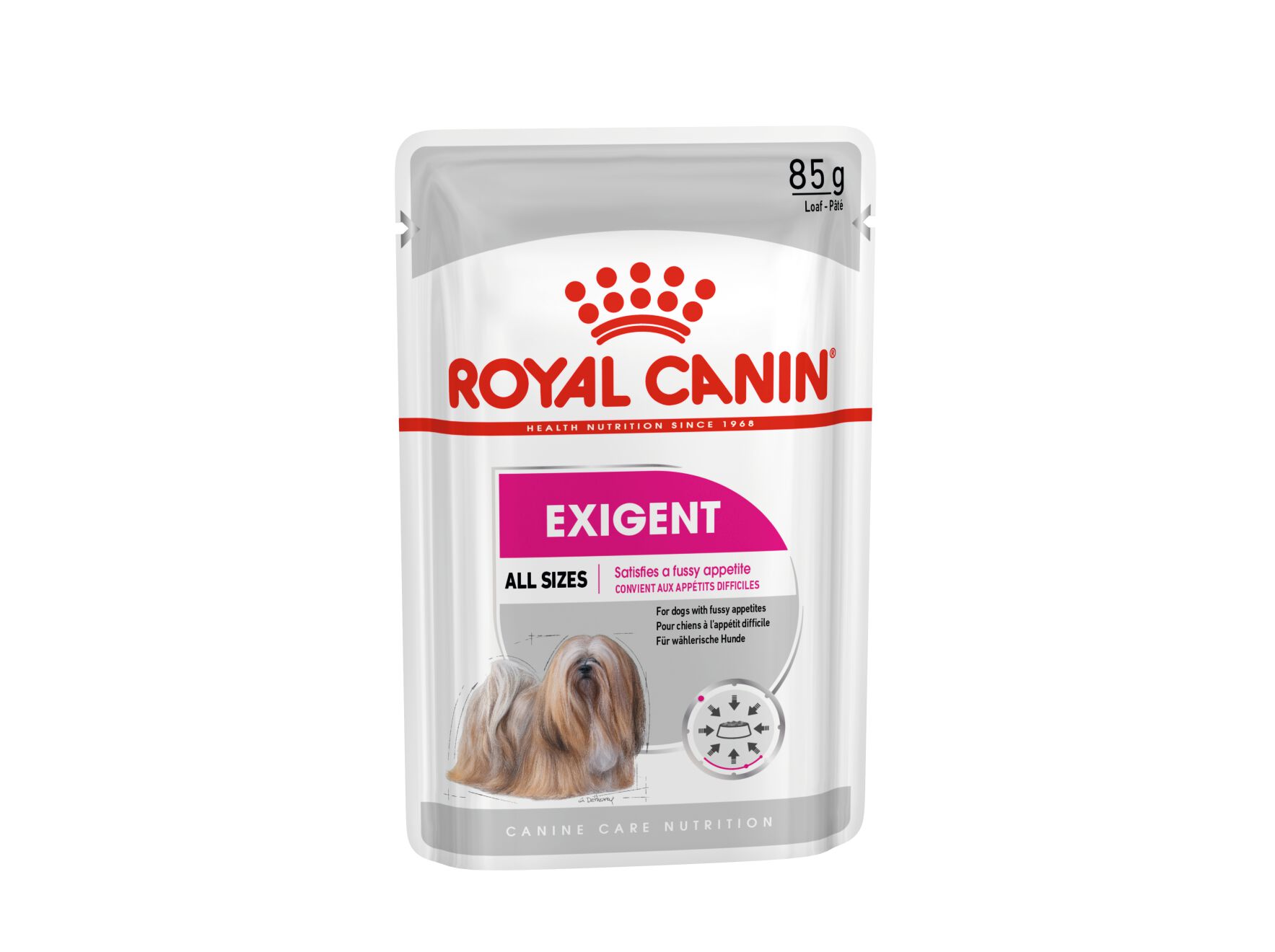 COMIDA H&Uacute;MIDA C&Atilde;O ROYAL C&Atilde;O EXIGENT 85G image number 0