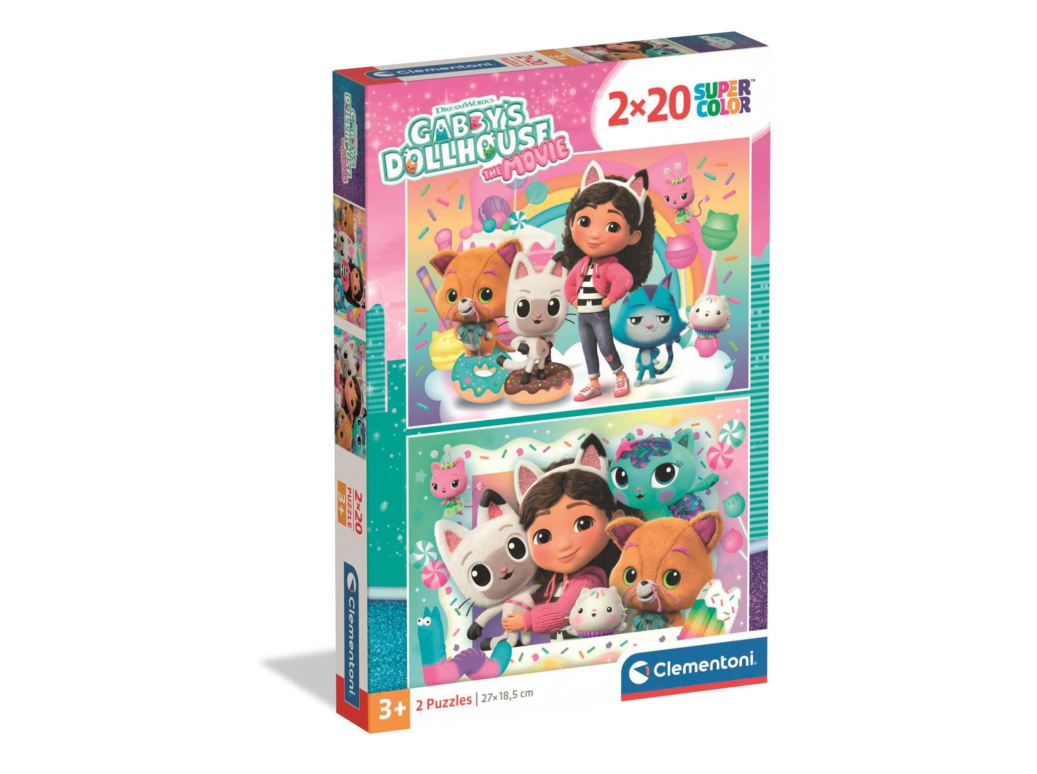 PUZZLE 2X20 CLEMENTONI GABBY'S DOLLHOUSE image number 0