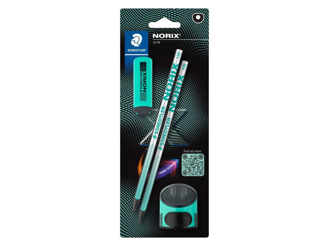 CONJUNTO 2 L&Aacute;PIS GRAFITE STAEDTLER NORIX + AFIA + BORRACHA image number 0