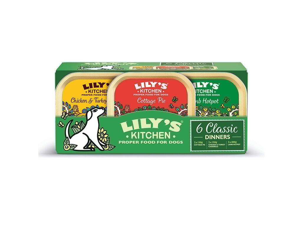 COMIDA H&Uacute;MIDA PARA C&Atilde;O LILY'S KITCHEN MULTIPACK 6X150G image number 0