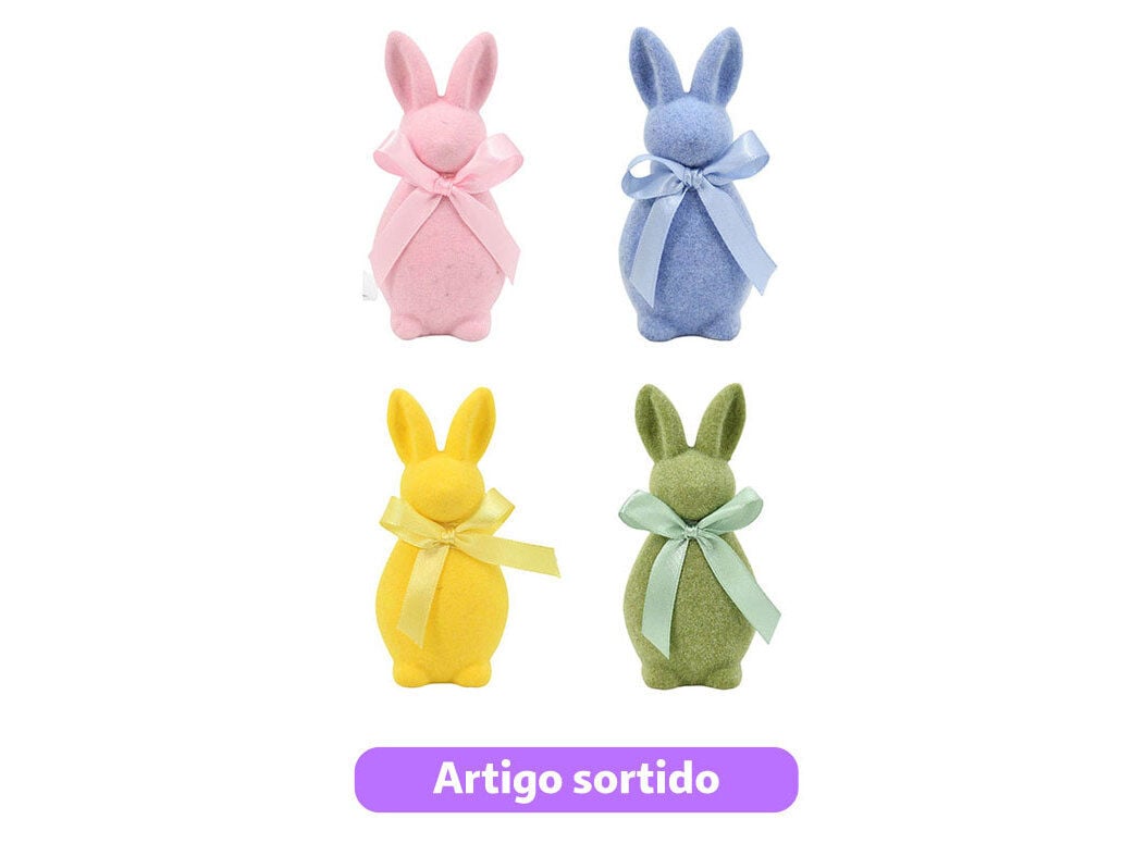 COELHO DE P&Aacute;SCOA COM LA&Ccedil;O ACTUEL EM ESPUMA 4.5X10CM CORES SORTIDAS