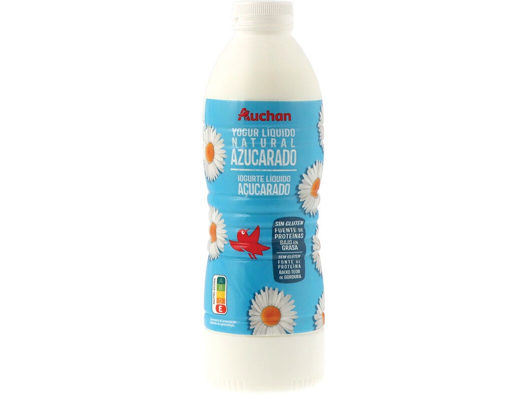 IOGURTE AUCHAN L&Iacute;QUIDO NATURAL A&Ccedil;&Uacute;CARADO SEM GL&Uacute;TEN 1KG image number 0