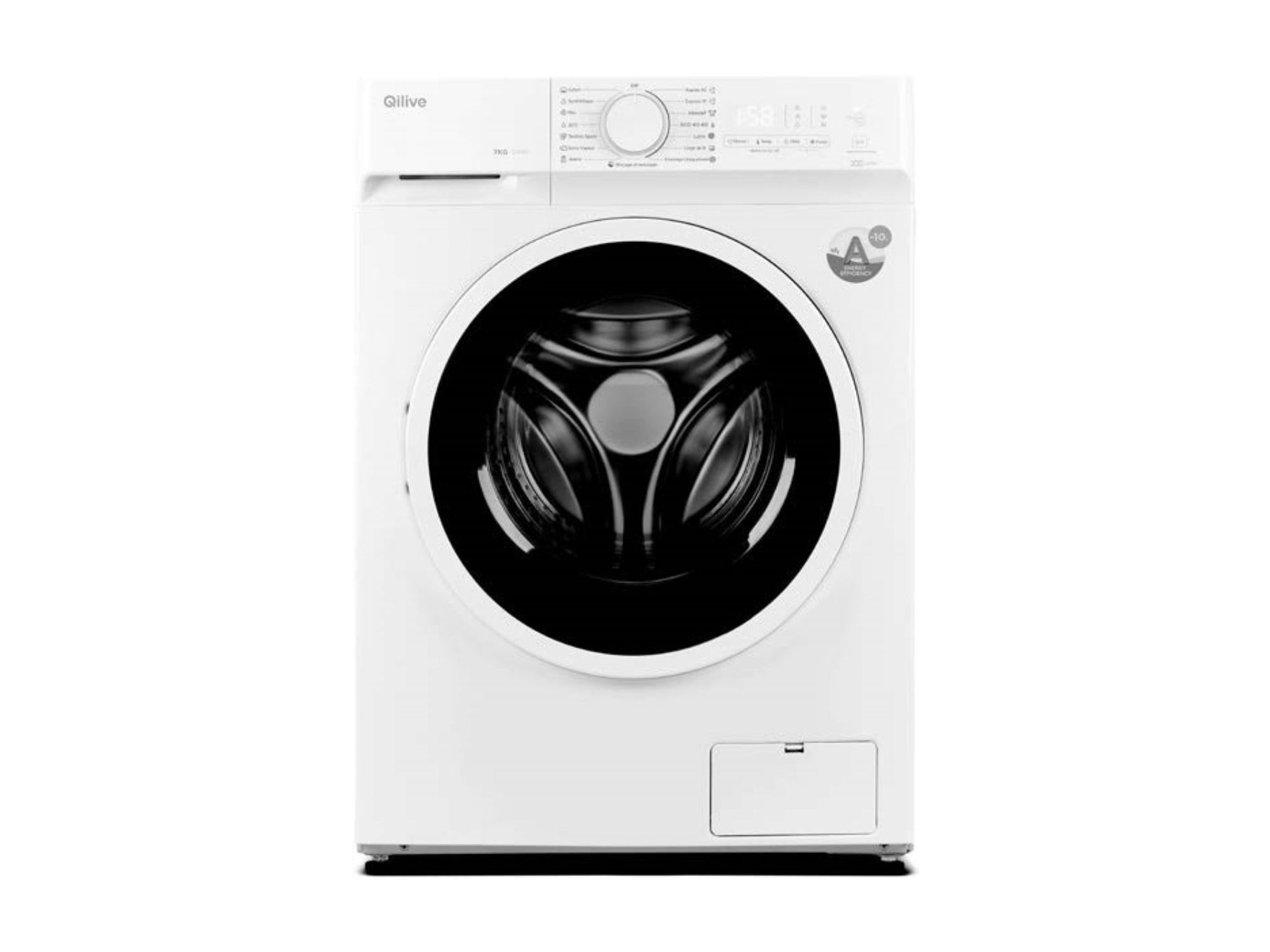 M&Aacute;QUINA DE LAVAR ROUPA QILIVE Q.6395 - BRANCO A 7KG