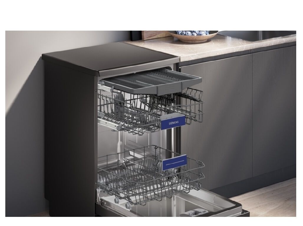 MAQUINA LAVAR LOI&Ccedil;A SIEMENS SN23EC03ME BLACK INOX B 14CONJUNTOS image number 1