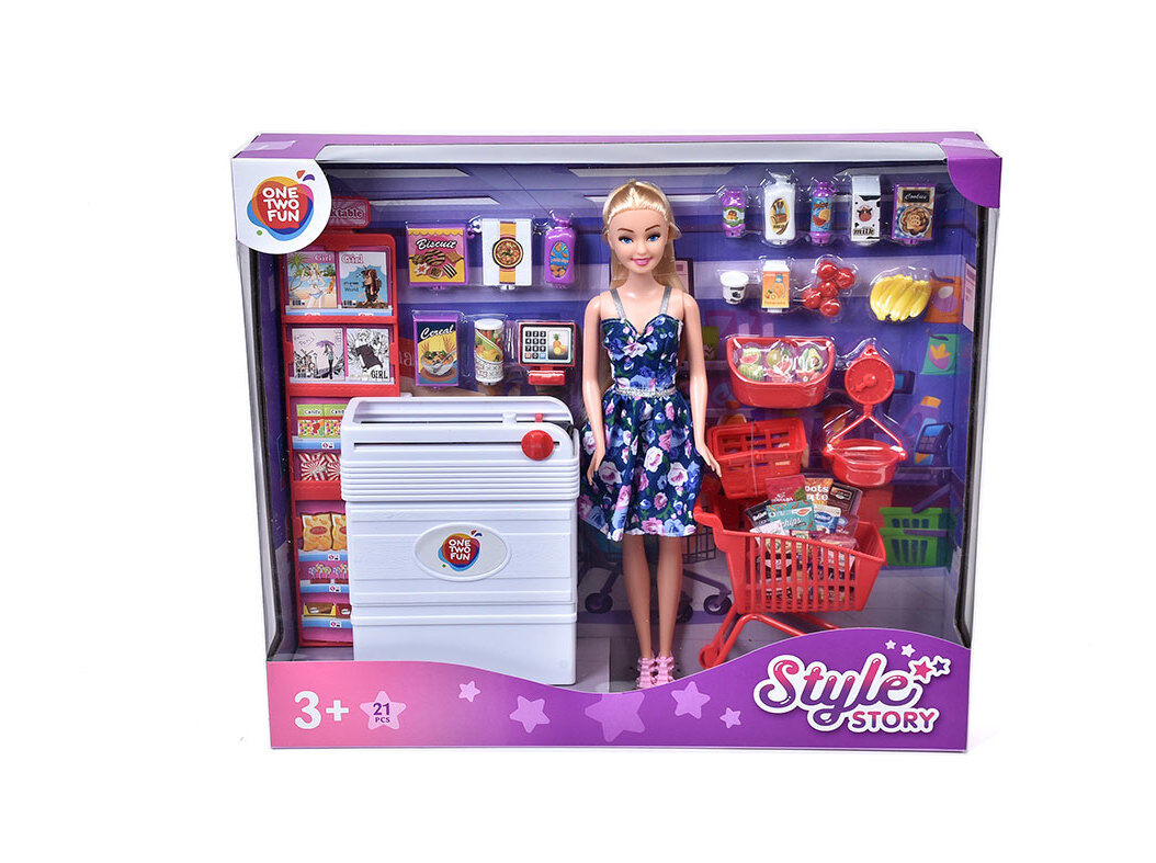 BONECA ONE TWO FUN COM ACESS&Oacute;RIOS SUPER 29CM