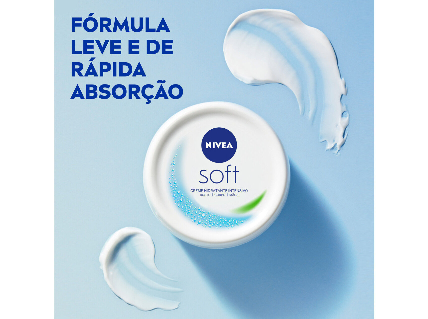 CREME DE ROSTO CORPO E M&Atilde;OS SOFT NIVEA 50 ML image number 3