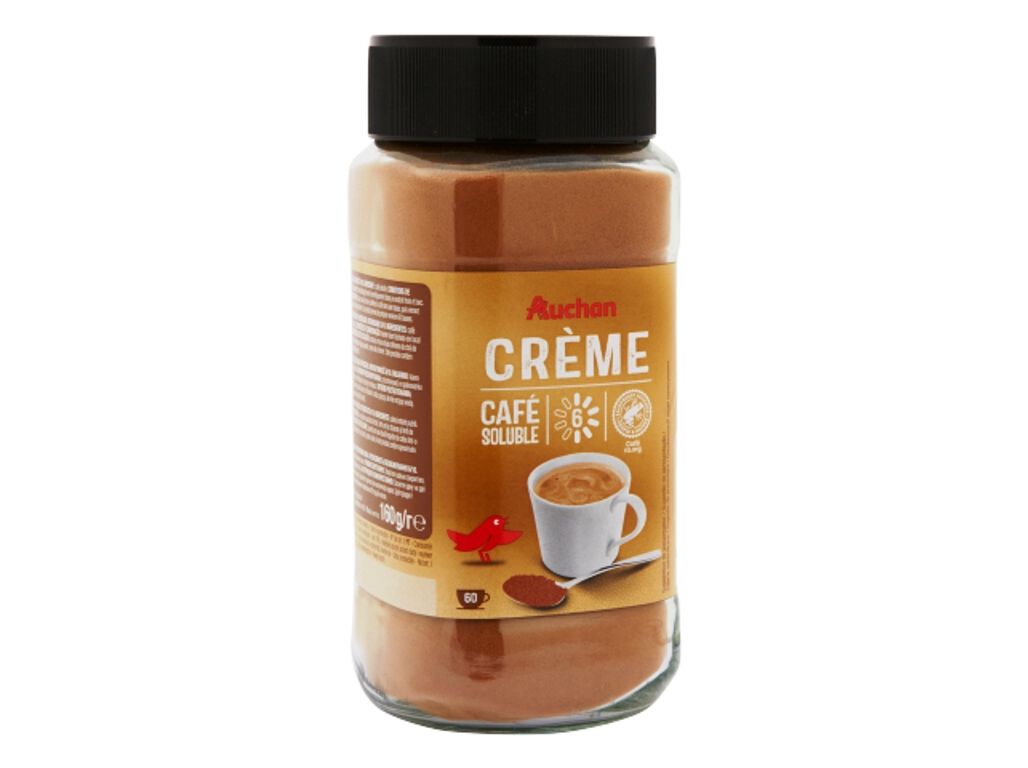 CAF&Eacute; AUCHAN SOL&Uacute;VEL CREME INTENSIDADE 6 160G image number 0