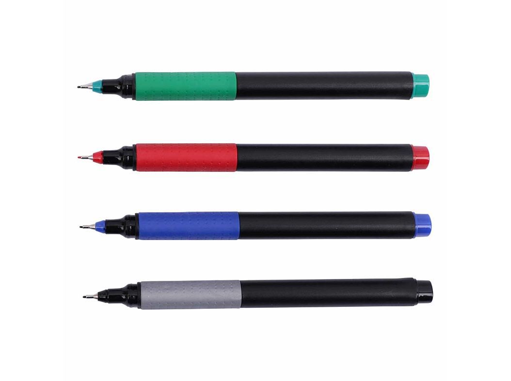 CONJUNTO DE 4 CANETAS PONTA FINA AUCHAN 4 CORES 0.5MM image number 1