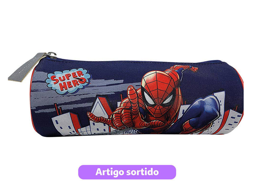 ESTOJO CILINDRICO SPIDERMAN 8X21X8CM