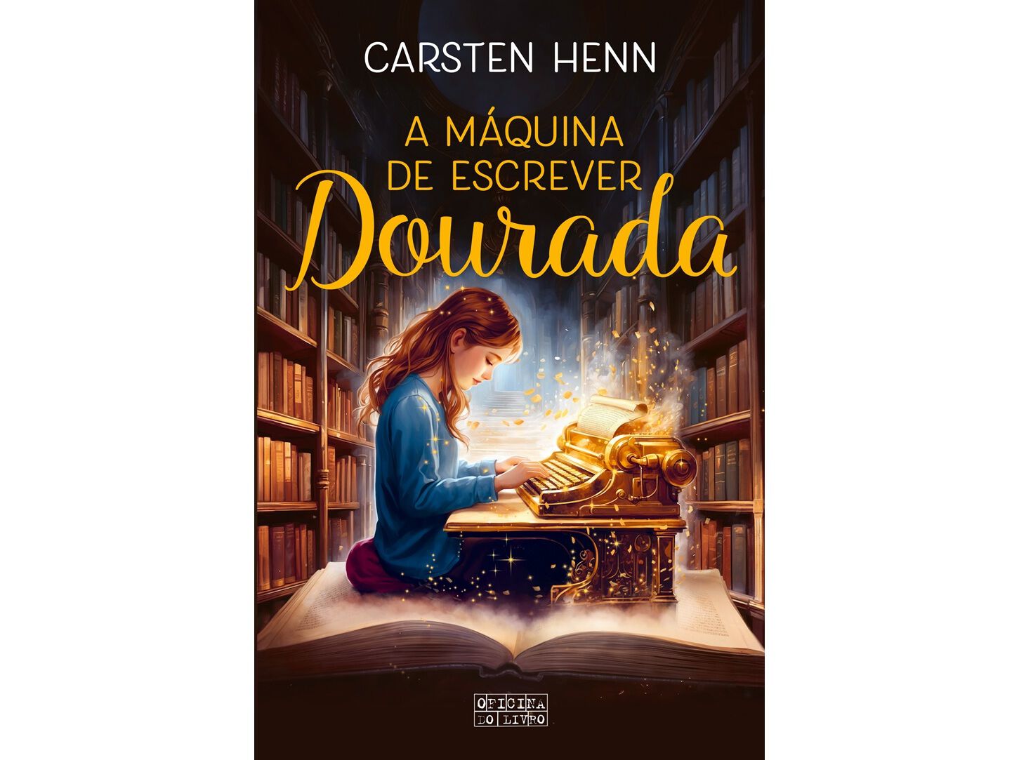 LIVRO A M&Aacute;QUINA DE ESCREVER DOURADA CARSTEN HENN image number 0