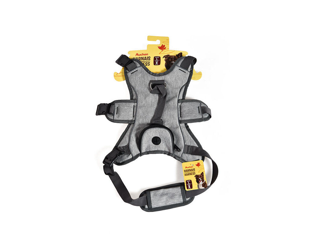 PEITORAL TECIDO AUCHAN CINZA 62-71 L C/BOLSAS