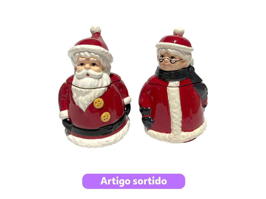 FIGURA DE NATAL ACTUEL EM CER&Acirc;MICA &Oslash;7X11.5CM MODELOS SORTIDOS image number 0