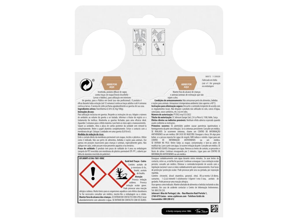 INSECTICIDA ANTI-TRA&Ccedil;A RAID GEL CEDRO 2UN image number 1
