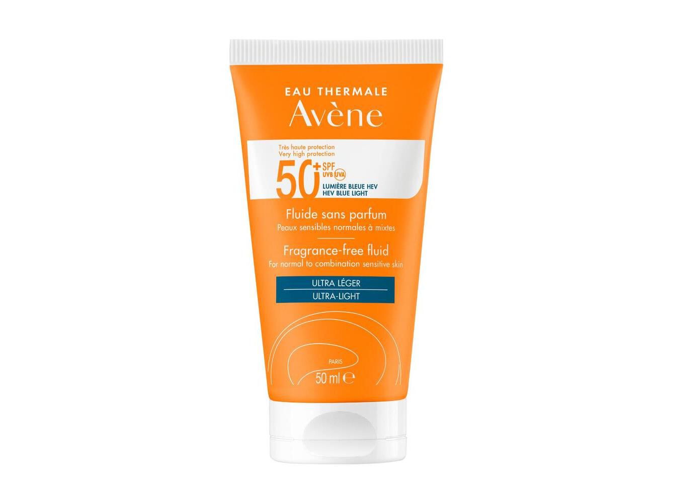 FLU&Iacute;DO AVENE SOLAR S/PERFUME SPF 50+ 50 ML