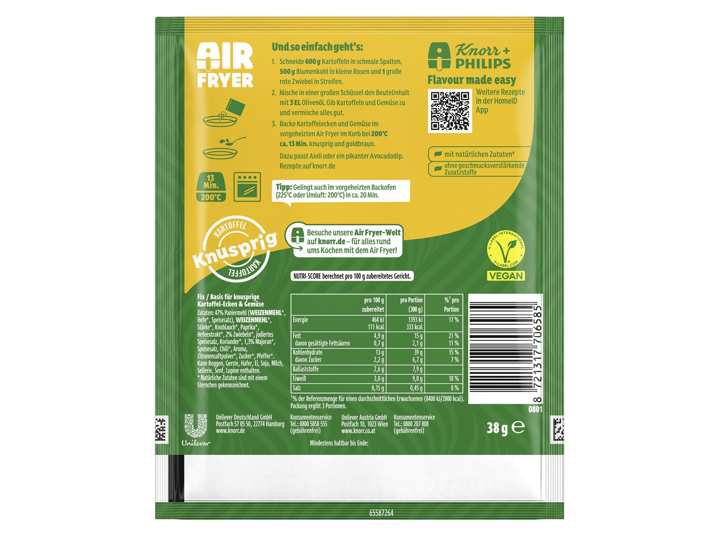 TEMPERO KNORR AIR FRYER BATATAS 38G image number 2
